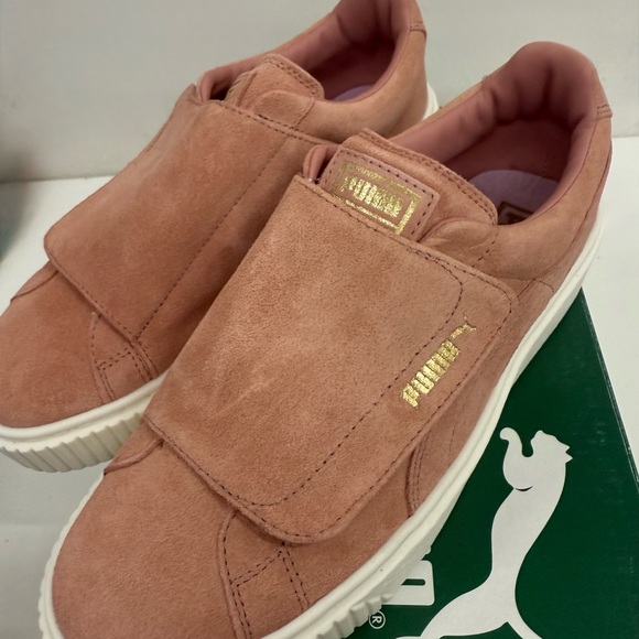 NWT Puma Pink Suede Platform Strap Wn’s - Picture 6 of 9